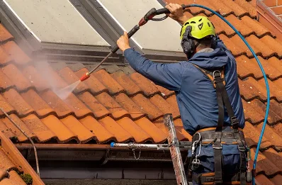 Démoussage et hydrofuge de toiture à Lombron